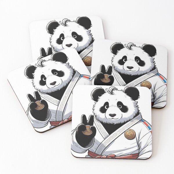 Item preview, Cute Panda Curly Hair Medal designed and sold by Martial-Art-23.