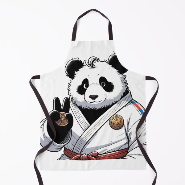 Item preview, Cute Panda Curly Hair Medal designed and sold by Martial-Art-23.