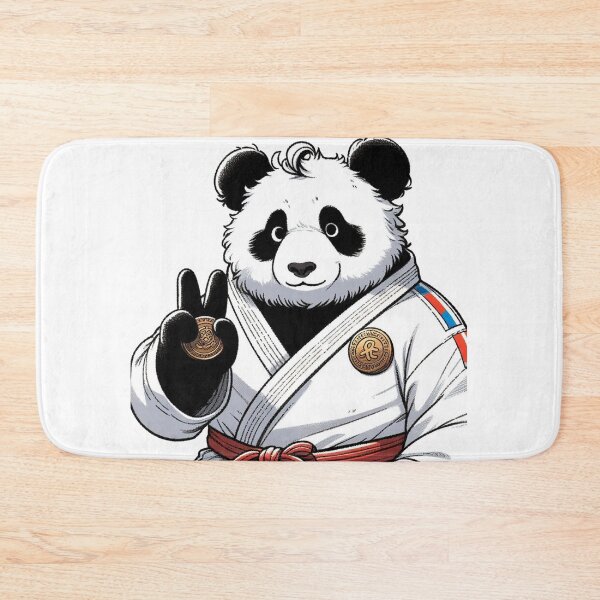 Item preview, Cute Panda Curly Hair Medal designed and sold by Martial-Art-23.