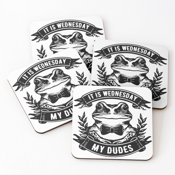 Item preview, It Is Wednesday My Dudes frog meme designed and sold by Batshirt.