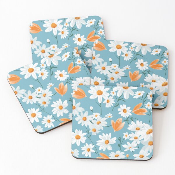 Item preview, Orange White Flower Pattern Spring Aesthetic Marguerite Blasingame Jan Berenstain designed and sold by SMARTKIT  DESIGNAGENCY.