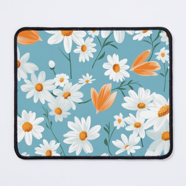Item preview, Orange White Flower Pattern Spring Aesthetic Marguerite Blasingame Jan Berenstain designed and sold by SMARTKIT DESIGNAGENCY.
