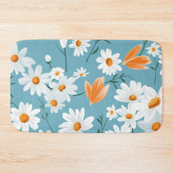 Item preview, Orange White Flower Pattern Spring Aesthetic Marguerite Blasingame Jan Berenstain designed and sold by SMARTKIT  DESIGNAGENCY.
