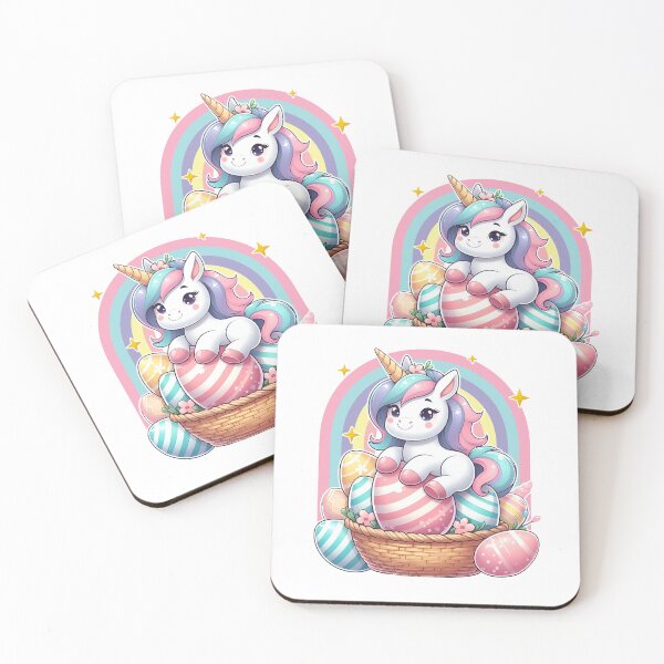 Item preview, Unicorn Happy Easter Day bunny Rainbow egg designed and sold by graphicmeyou.