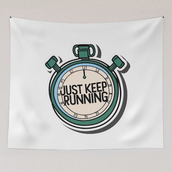 Item preview, Just Keep Running Comic Stopwatch designed and sold by NiftyWrx.