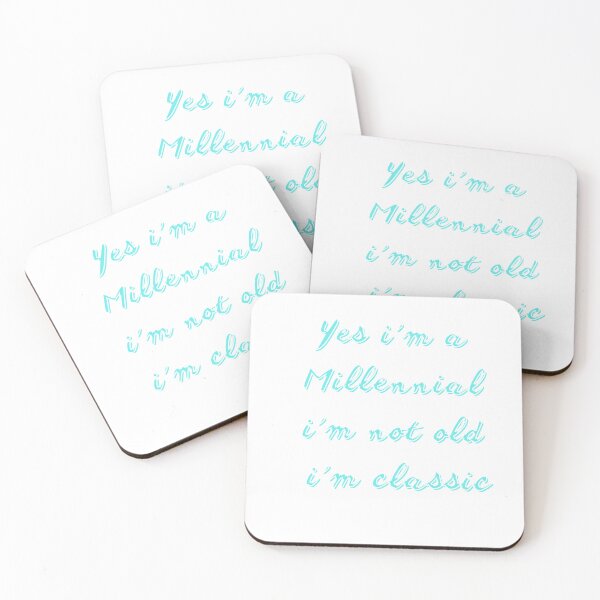 Aperçu de l'œuvre Yes i'm a Millennial i'm not old i'm classic t-shirt classic créée et vendue par fou-design.
