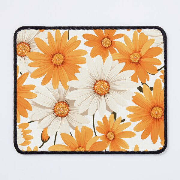 Item preview, Orange White Flower Pattern Spring Aesthetic Marguerite Blasingame Jan Berenstain designed and sold by SMARTKIT DESIGNAGENCY.