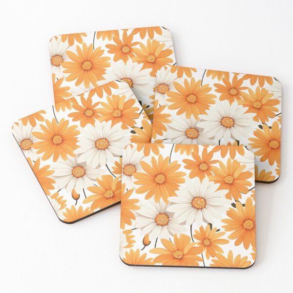Item preview, Orange White Flower Pattern Spring Aesthetic Marguerite Blasingame Jan Berenstain designed and sold by SMARTKIT  DESIGNAGENCY.