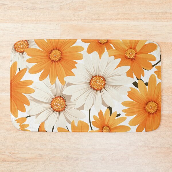 Item preview, Orange White Flower Pattern Spring Aesthetic Marguerite Blasingame Jan Berenstain designed and sold by SMARTKIT  DESIGNAGENCY.