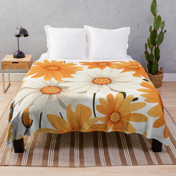 Item preview, Orange White Flower Pattern Spring Aesthetic Marguerite Blasingame Jan Berenstain designed and sold by SMARTKIT DESIGNAGENCY.