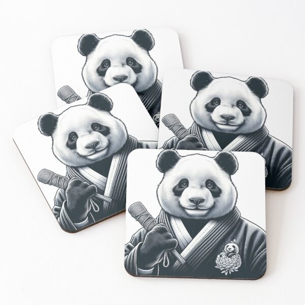 Item preview, Panda Black GI Japanese Style  designed and sold by Martial-Art-23.