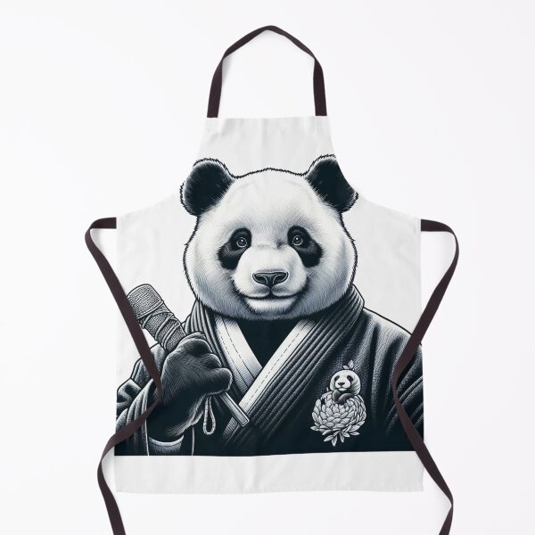 Item preview, Panda Black GI Japanese Style designed and sold by Martial-Art-23.