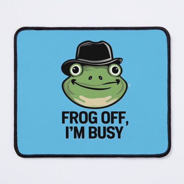 Item preview, Frog off I'm busy funny cute design designed and sold by asmaa gamal.