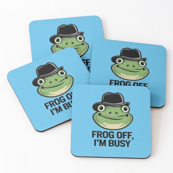 Item preview, Frog off I'm busy funny cute design designed and sold by asmaa gamal.