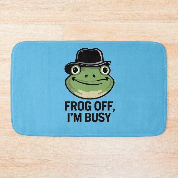 Item preview, Frog off I'm busy funny cute design designed and sold by asmaa gamal.