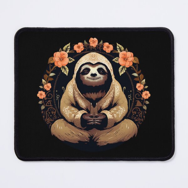 Item preview, Meditation - sloth in a funny style, gift meditation designed and sold by Andrea-Design.