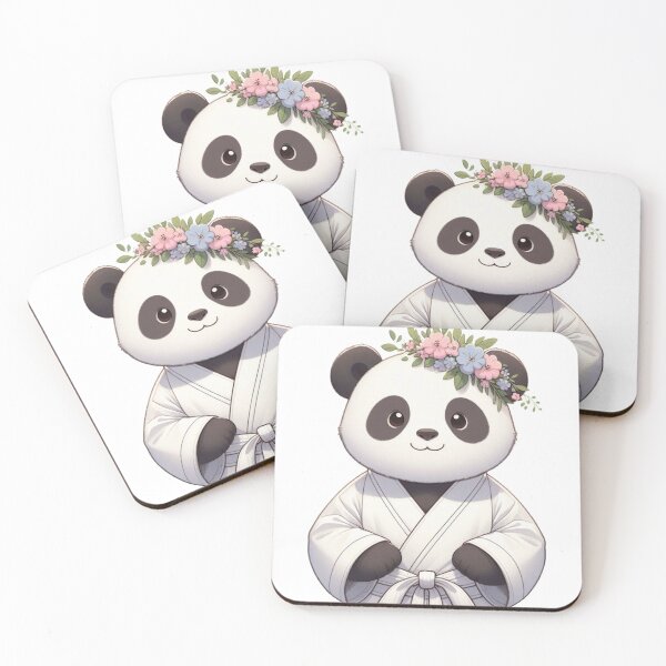Item preview, Pastel Cute Cartoon Panda GI Flowers  designed and sold by Martial-Art-23.
