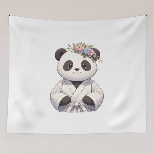 Item preview, Pastel Cute Cartoon Panda GI Flowers  designed and sold by Martial-Art-23.