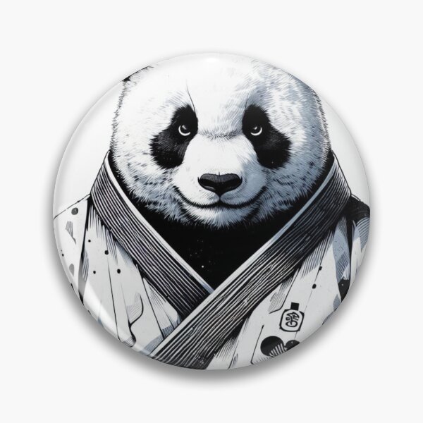Artikelvorschau, Panda Fighting Master GI Black and White  entworfen und verkauft von Martial-Art-23.