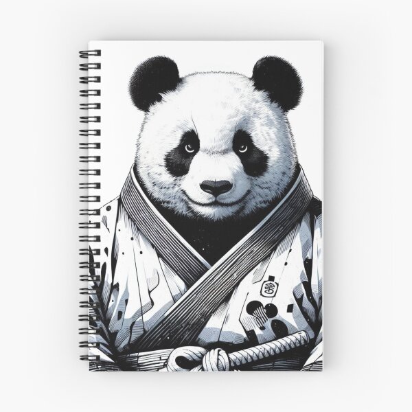 Item preview, Panda Fighting Master GI Black and White  designed and sold by Martial-Art-23.