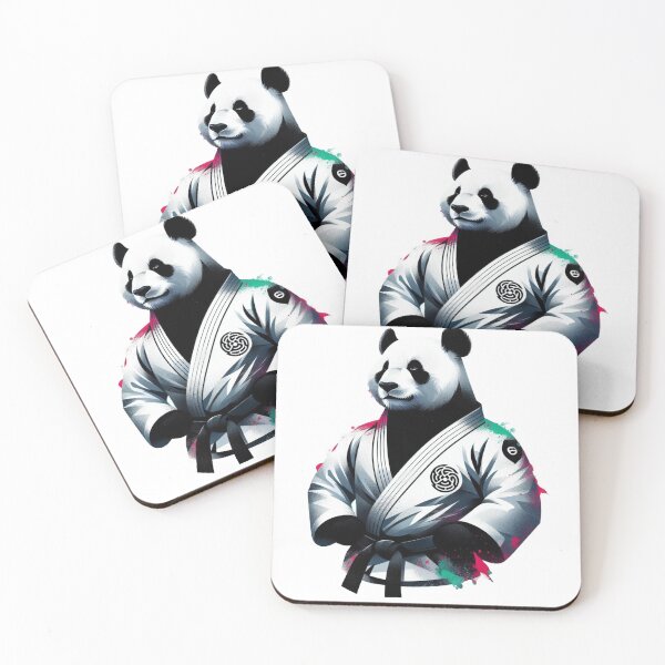 Item preview, BJJ Panda Brazil Fighter Red Green  designed and sold by Martial-Art-23.