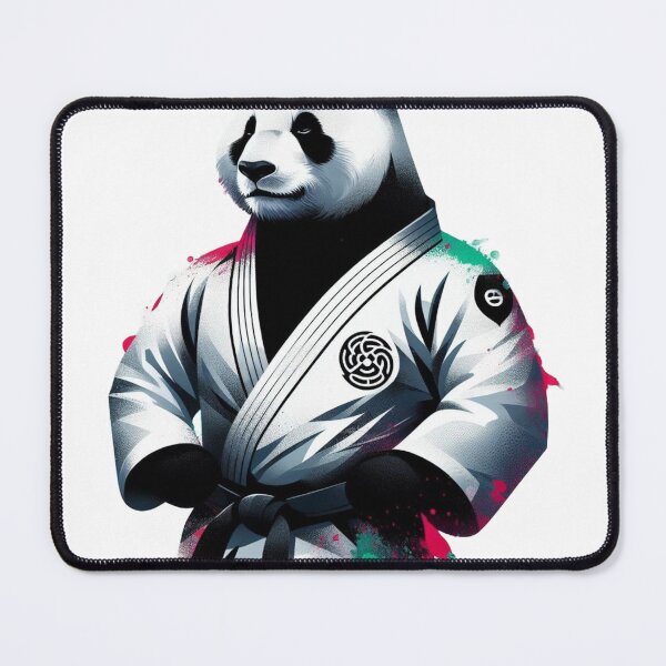 Item preview, BJJ Panda Brazil Fighter Red Green  designed and sold by Martial-Art-23.