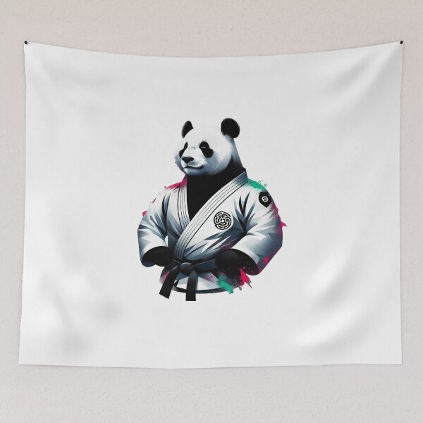 Item preview, BJJ Panda Brazil Fighter Red Green  designed and sold by Martial-Art-23.