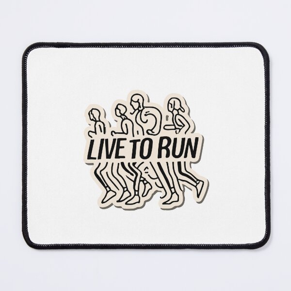 Item preview, Live to Run Heartbeat Marathon Runner Design designed and sold by NiftyWrx.