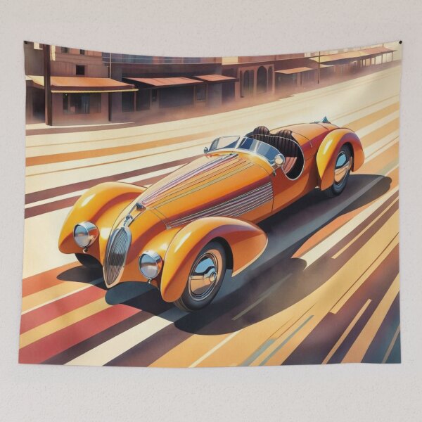 Item preview, Vintage car street scene designed and sold by tatty58.