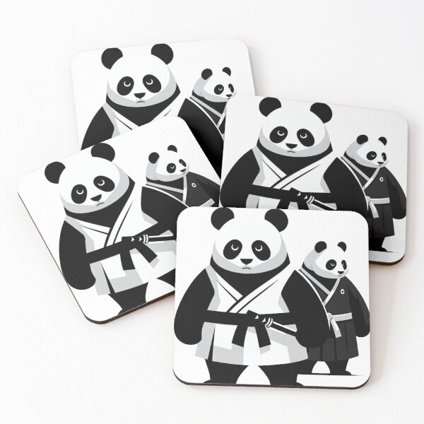 Item preview, Brazilian jiu jitsu Black White Panda GI designed and sold by Martial-Art-23.