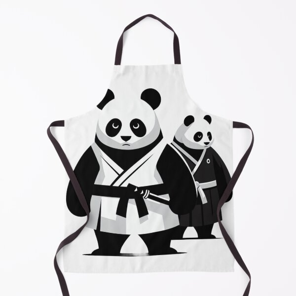 Item preview, Brazilian jiu jitsu Black White Panda GI designed and sold by Martial-Art-23.
