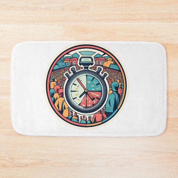 Item preview, Vintage Stopwatch Marathon Crowd Design designed and sold by NiftyWrx.