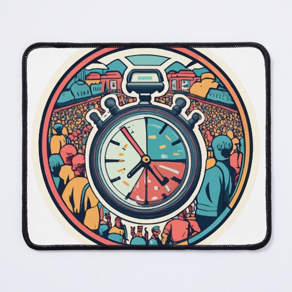 Item preview, Vintage Stopwatch Marathon Crowd Design designed and sold by NiftyWrx.
