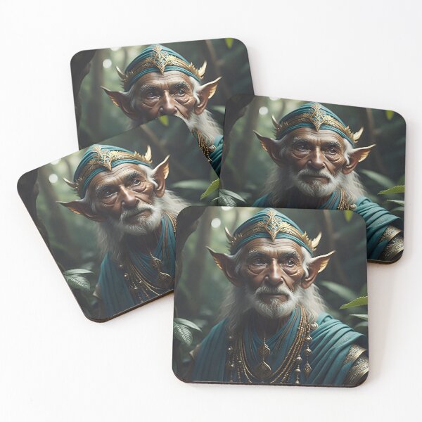 Item preview, Elder of the Jungle Elf Kingdom | AI Art designed and sold by marjessas-world.