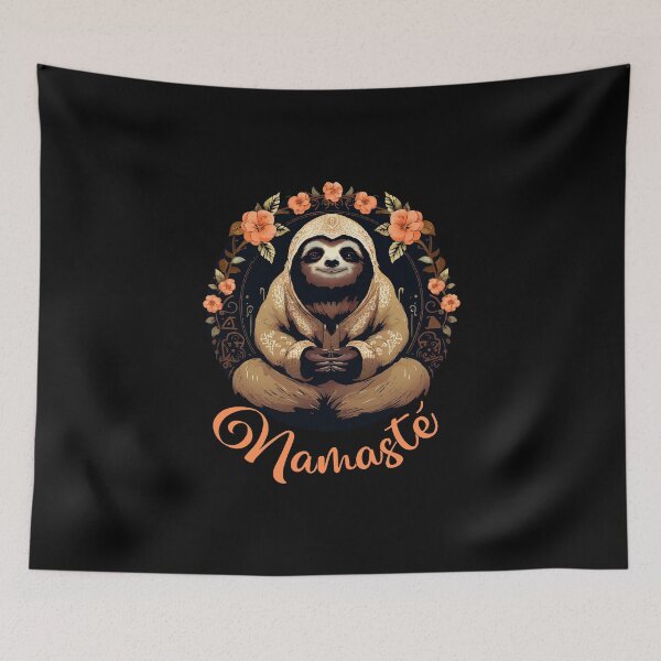 Item preview, Meditation - sloth in a funny style, gift meditation, namaste designed and sold by Andrea-Design.