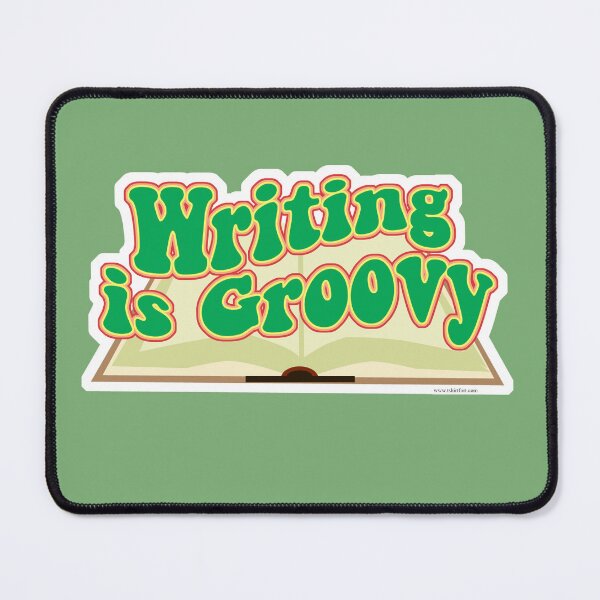 Item preview, Writing Is Groovy Retro Author Design designed and sold by mytshirtfort.
