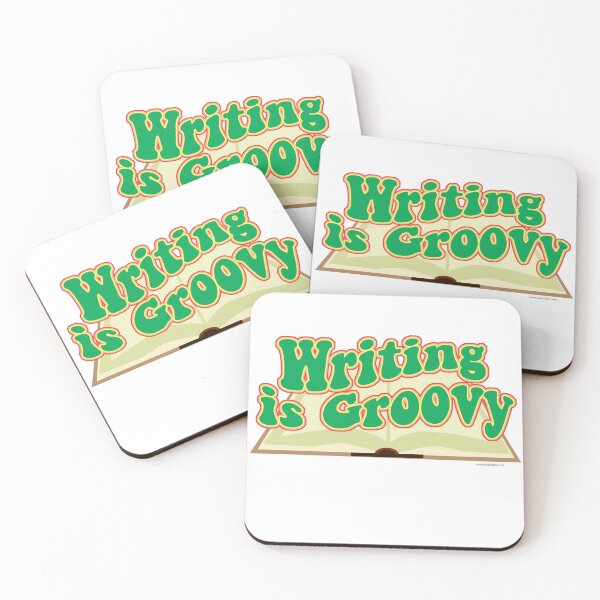 Item preview, Writing Is Groovy Retro Author Design designed and sold by mytshirtfort.