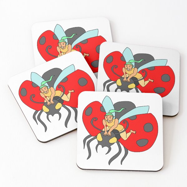 Item preview, Pixie Riding on a Ladybug designed and sold by BrushAndPen.