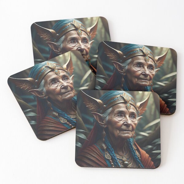 Item preview, Elder of the Jungle Elf Kingdom | AI Art designed and sold by marjessas-world.