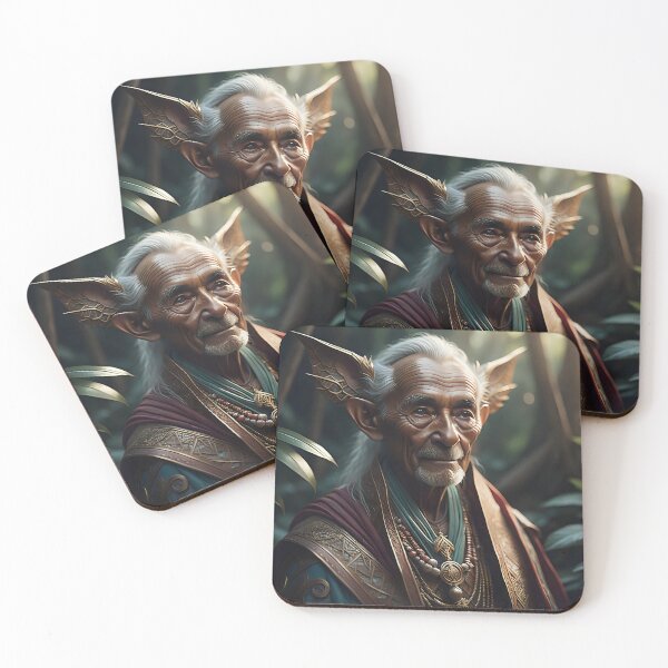 Item preview, Elder of the Jungle Elf Realm | AI Art designed and sold by marjessas-world.