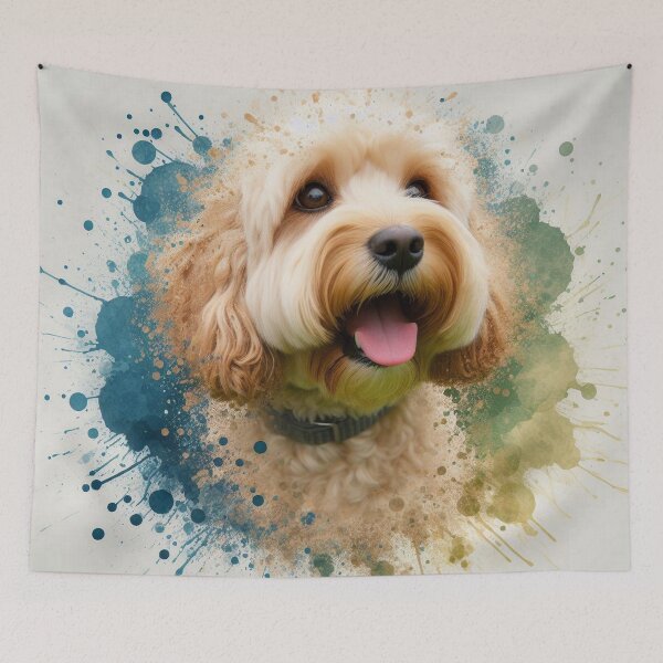 Item preview, Cockapoo splash art designed and sold by The Digital Compass.