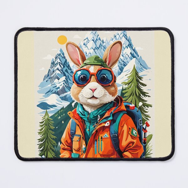 Item preview, Conejo es senderismo en la nieve designed and sold by MeraStyle.