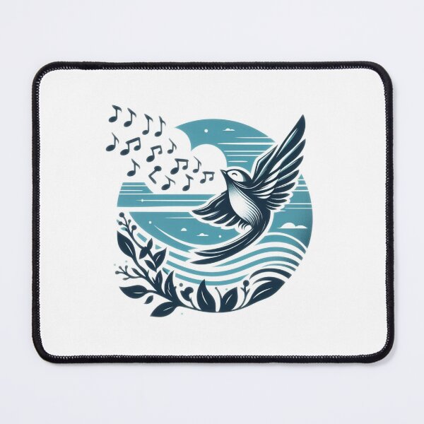 Item preview, Bird is Flying with Notes designed and sold by Gulyabani.
