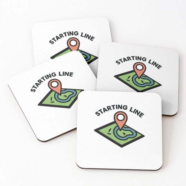 Item preview, Starting Line Map Pin & Trail - Runner's Journey designed and sold by NiftyWrx.