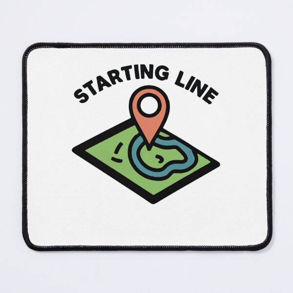 Item preview, Starting Line Map Pin & Trail - Runner's Journey designed and sold by NiftyWrx.