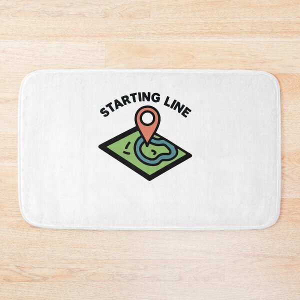 Item preview, Starting Line Map Pin & Trail - Runner's Journey designed and sold by NiftyWrx.