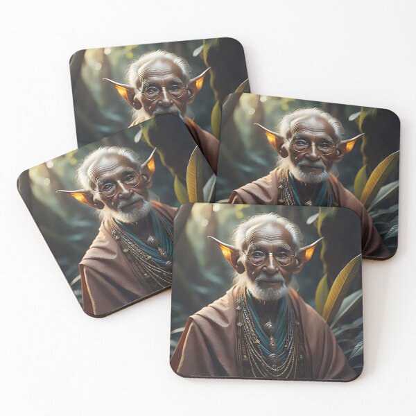 Item preview, Wise Elder of the Jungle Elf Kingdom | AI Art designed and sold by marjessas-world.