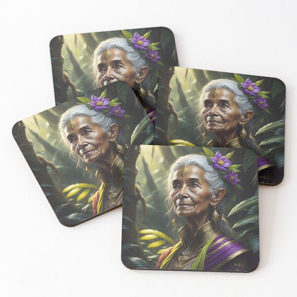 Item preview, Revered Elder of the Jungle Elf Kingdom | AI Art designed and sold by marjessas-world.