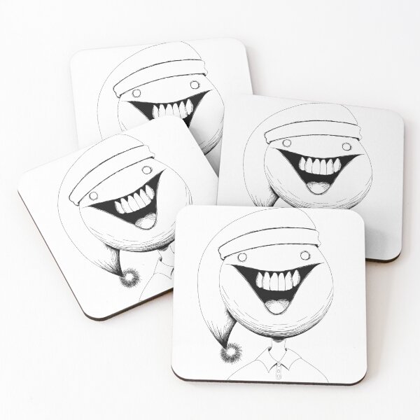 Item preview, Creepy smiling guy wearing a nightcap designed and sold by selkaycik.