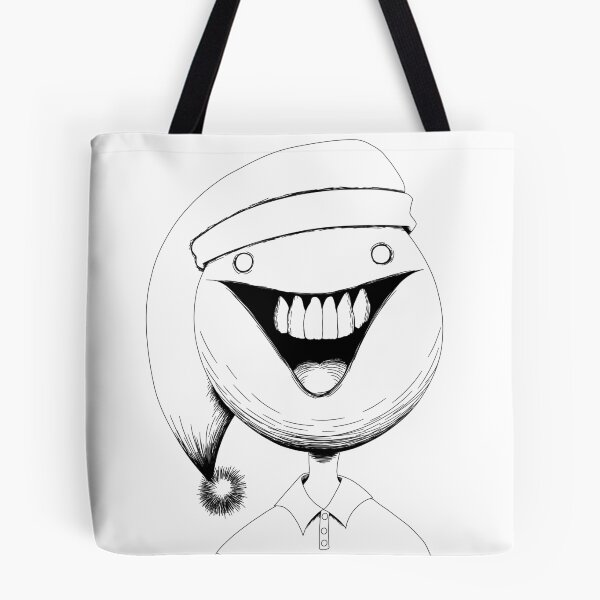 Item preview, Creepy smiling guy wearing a nightcap designed and sold by selkaycik.